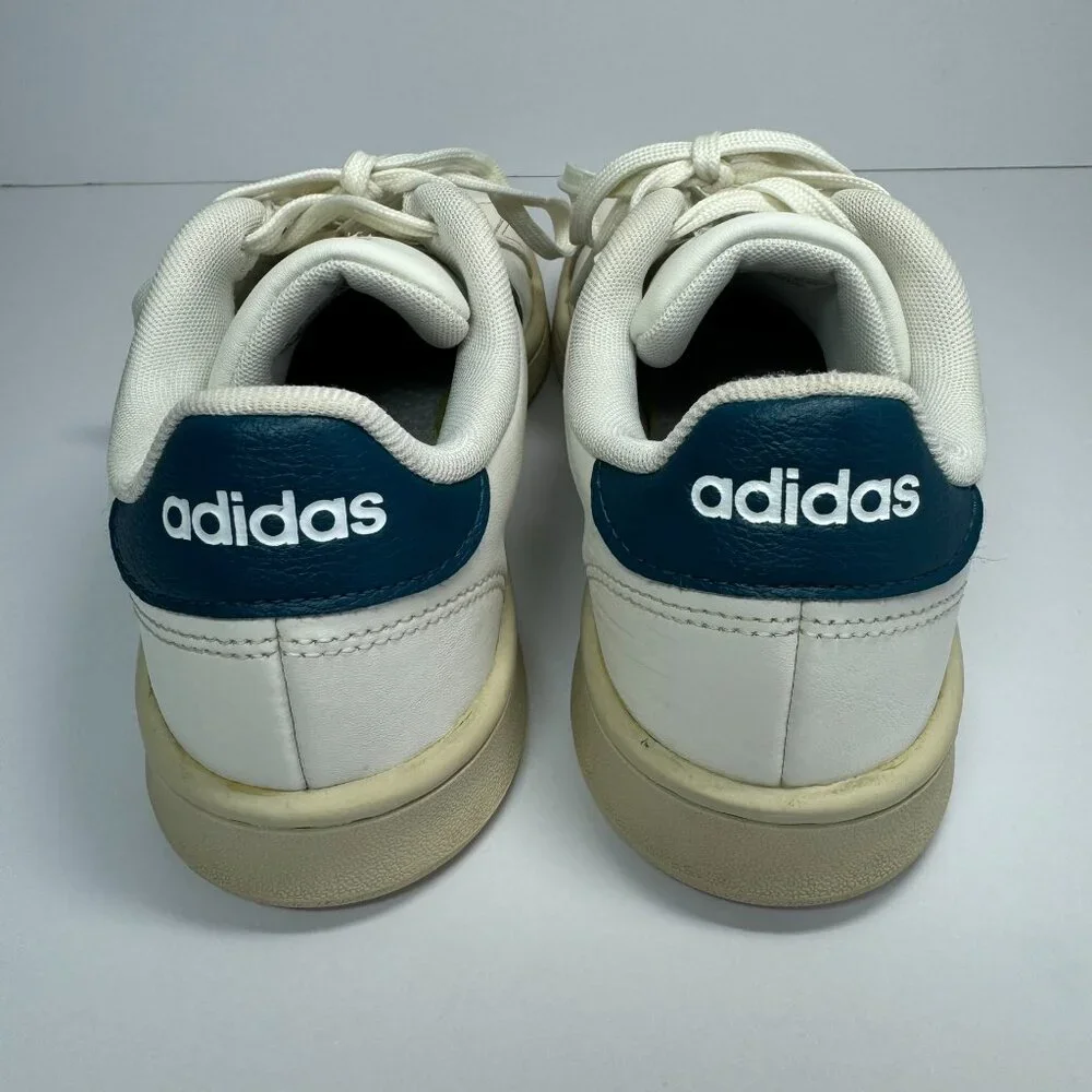 Adidas‎ Shoes GRAND COURT White Leather Sneakers Women's Size 7 Good Condition